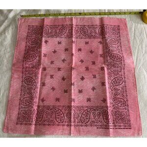 VTG New Old Stock Warcraft BANDANA Rare Acid Washed Pink HANDKERCHIEF HANKY